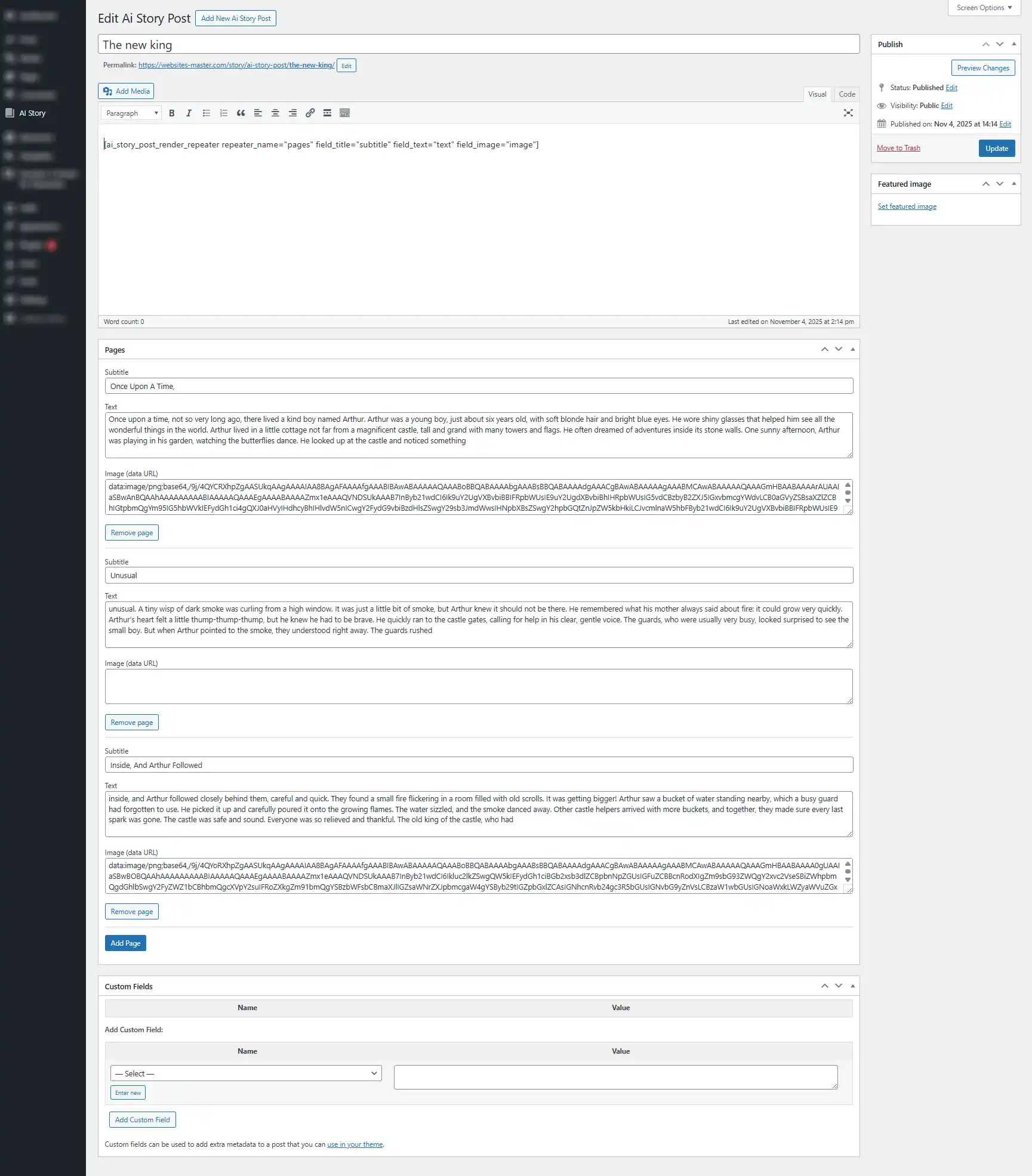 Image: web-module-dashboard-post-editing
