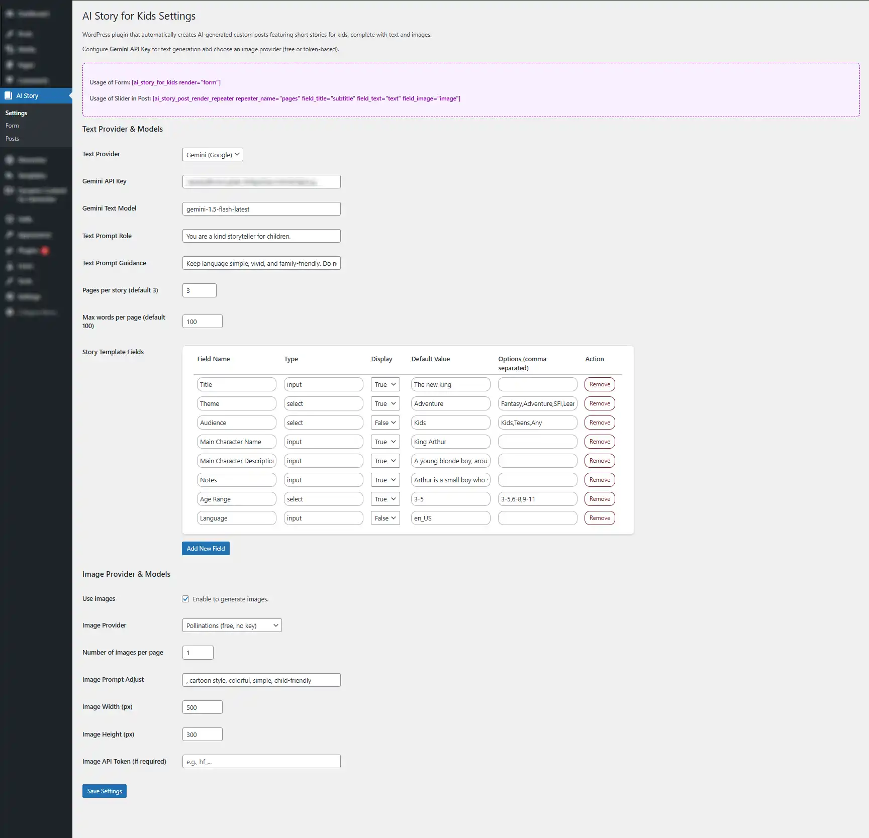 Image: web-module-dashboard-settings